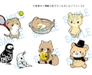 ペット・犬・猫キャラクター風イラスト制作承ります SNSアイコンや名刺・自分用グッズに イメージ3