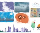 印刷用SNS用Web用などのイラスト作成します 伝えにくいを解りやすいシンプルに使いやすくやさしいイメージに イメージ1