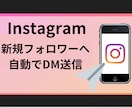 Instagram　自動DM送信ツール作成します 新規フォロワーへ任意の頻度で指定の件数分、DMを送付できます イメージ1