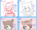 可愛いSNSアイコンやイラストをお描きします アイコンやチビキャラ、デフォルメされた立ち絵をお描きします イメージ7