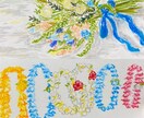旅行など思い出をポストカードに描きます 世界に一つだけのポストカード絵葉書を作成します イメージ4