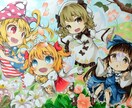 東方のイラスト原画を作成します 世界で1つだけ！ぷにかわなキャラをお届けします！ イメージ2
