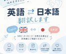 英語⇄日本語を丁寧に翻訳します SNS・メッセージ・短い文章:自然な日本語／英語に翻訳に！ イメージ1