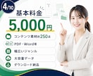再配布権付きコンテンツ素材250点を提供します AIリライト・発信ネタ・購入特典に活用できる資料集 イメージ4