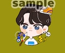 ミニキャラSNSアイコン　似顔絵描きます デフォルメ化したイラスト　SNS ブログなどのアイコンに イメージ6