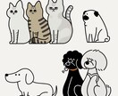 オリジナルペットイラストで年賀状制作します デザイナーが大切なペットを年賀状にします イメージ10