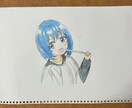 お子様向けの塗り絵を作成します 可愛いヒロインキャラクターの塗り絵。 イメージ2