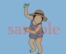 お好きなお写真をシンプルで可愛いイラストにします 最安値★家族や恋人との記念写真を思い出深い一枚に★ イメージ6