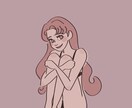 スマホのロック画面＆ホーム画面 描きます オリジナルキャラでスマホの壁画を描きます イメージ1