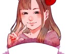 バストアップの似顔絵承ります ❀アナログっぽく可愛すぎない等身大のイラストです❀ イメージ1