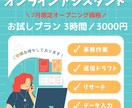 オンラインアシスタント（秘書事務サポート）します 平日9–15時｜損保出身150件裁くオペレーション力 イメージ1