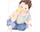 柔らかい雰囲気でお子様の似顔絵アイコン描きます アイコンや記念にぴったり◎優しいタッチで可愛く描きます イメージ5