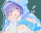 一枚絵、キャラデザ、SDなど描きます ロゴデザインや夢絵にも対応！！ イメージ4