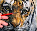 アクリル画の虎の原画描きます 部屋に絵画を飾りたい方、記念にプレゼントしたい方にオススメ イメージ5
