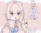 一括依頼◎かわいいVtuberアバターを制作します キャラデザ・イラスト制作～モデリングまで一括で依頼可能◎ イメージ7