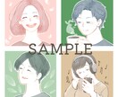 目を伏せた大人な雰囲気のイラストアイコン描きます 商用可！ナチュラルな好印象SNSアイコン イメージ4