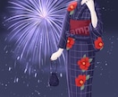セミオーダー浴衣立ち絵描きます 3種類から選べる浴衣で、あなただけの一枚を。 イメージ3