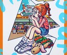 デフォルメイラストを制作します ポップで可愛いキャラクター、似顔絵等お任せください。 イメージ5