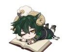 ご希望のイラストなんでも制作します 立ち絵、背景あり、SD、ガチャスプラッシュ風などなんでも！ イメージ8