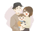 モニター募集！親しみある絵本風の似顔絵描きます 絵本タッチがかわいいと好評！お子様がいるご家庭に喜ばれます！ イメージ3