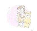 可愛くデフォルメした似顔絵アイコンをお描きします ふんわり優しいタッチに仕上げます☆ イメージ4