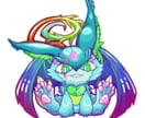 主にモンスターや人外のイラストを描きます モンスターや人外が得意です、簡単な差分やLive 2D可。 イメージ4