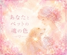 あなたとペットさんの魂の絆を読み解きます 出会った意味、愛、想いを、魂の色彩から丁寧に紐解きます。 イメージ1