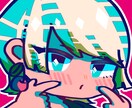 ポップで目を惹くSNSアイコン描きます 派手な色使いでアイコン映えするイラストを描きます！ イメージ1