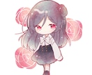 水彩風ミニキャライラストをお描きします ふんわり、キラキラした雰囲気をご希望の方へ イメージ2