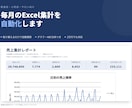 毎月のExcel集計作業を自動化します データを貼るだけ。手集計を数式で自動化します。 イメージ1