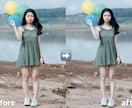 人物を美しくより際立たせます 顔、体型の加工・合成・余分な背景の削除 イメージ2