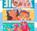 SNSで輝く！！かわいいデフォルメ等身お描きします アイコンやヘッダーにイラストに！ イメージ4