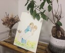 結婚式のウェルカムボード用のイラスト描きます ふんわり透明水彩で素敵あたたかみのある雰囲気に♪ イメージ4