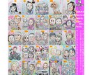 そっくりでかわいいペットと一緒似顔絵描いてます ○最短当日発送○1500円～○プロ職人色紙筆画水彩○送料込み イメージ2