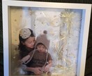 世界で一つだけのフォトアートを作成致します 写真フレームの中に装飾パーツを使いデコレーション致します イメージ5