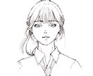 アニメタッチ（モノクロ）【無彩色】アイコン作ります 追加料金なし！画像は何でもOK!老若男女OK！下描き修正OK イメージ1