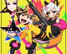 目を惹くカラフルなキャラクター立ち絵を制作します Vtuber・動画配信のアバターや創作などのイメージキャラに イメージ1