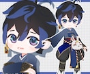 Vtuberフルスクラッチ3Dモデル制作承ります 完全フルスクラッチ！イラスト立体再現！VRC対応化可能！ イメージ4
