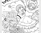 ウエルカムボードイラストを作成します あなただけのオリジナルウエルカムボードイラストを作成します イメージ1