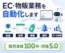 ネットショップ運営全般の自動化をお手伝いします 出品・在庫・価格・通知・データ収集まで一括対応 イメージ1
