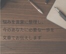 悩みを言葉に整理し、次の一歩を見つけます 考えを静かに整理し、言葉でお返しします イメージ1