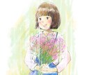 やんわりタッチのイラストデータ制作します 似顔絵、お花など、水彩画タッチでお描きします。 イメージ3