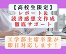 読書感想文を【高校生限定】で徹底サポートします 即日対応可能！丁寧なやり取りで要望にお応えします！ イメージ1