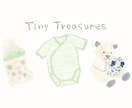 赤ちゃんの思い出アイテムを1枚のイラストにします お洋服、おもちゃ、靴や帽子小さな思い出をひとつのイラストに イメージ1