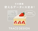 Illustratorで画像を丁寧にトレースします 丁寧にデータ化！印刷やWebで拡大してもボケないデータに！ イメージ1