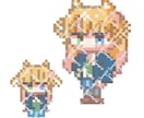 ドットでかわいいミニキャラ描きます 安く早く可愛い！2種のデフォルトレベル選べます！ イメージ1