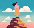 やさしいクレヨンタッチで人物イラスト描きます 全身・上半身どちらも対応。温かみのある日常の瞬間をイラストに イメージ4