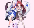 女の子を中心にSNS用アイコン・ヘッダー描きます 動画配信者さんや歌い手さんにオススメです！ イメージ6