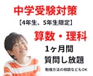 中学受験の算数・理科の質問に1ヶ月間お答えします 教育業界で26年、生徒指導・学習相談でお悩みの解決をサポート イメージ1