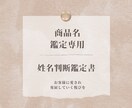 ビジネスの開運の鍵を握る商品名のセレクトを致します ビジネス運をアップするに相応しい商品名はどれか鑑定します イメージ1